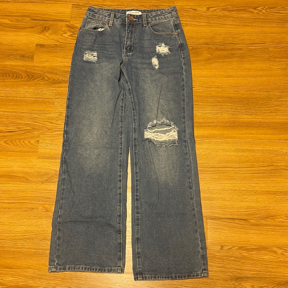 Denim Blvd flare jeans